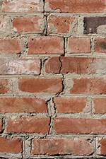 A crack in masonry discovered by chimney service in Monmouth County